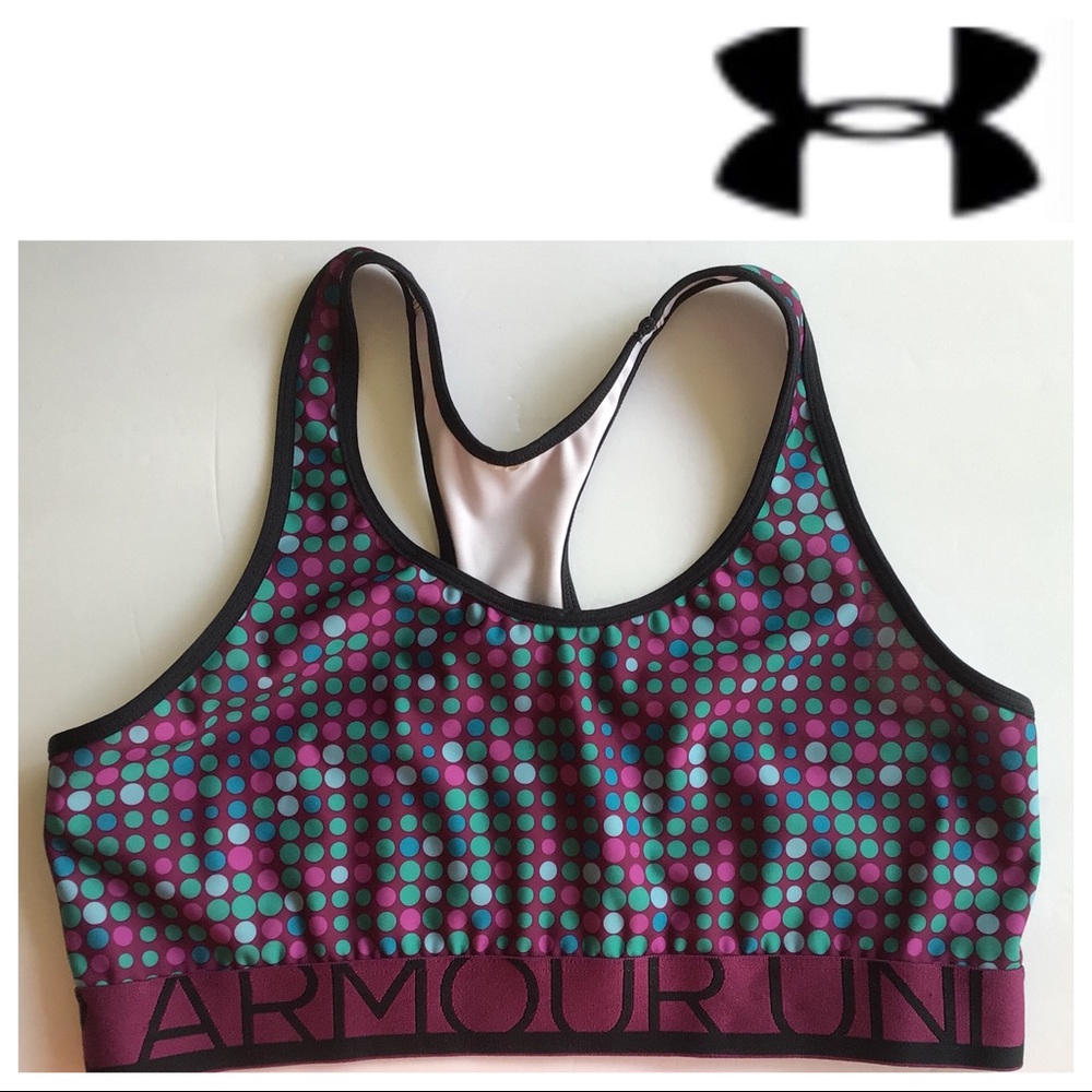 UNDER ARMOUR POLKA DOT SPORTS BRA MEDIUM